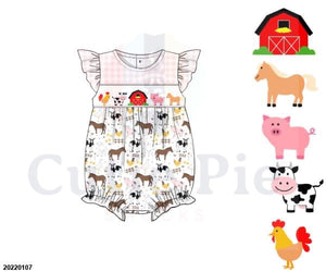 RTS - Farm Girl's Smocked Bubble