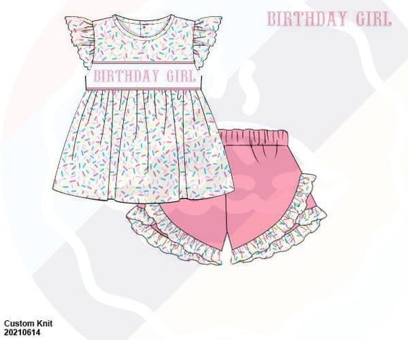 RTS - Birthday Girl Short Set