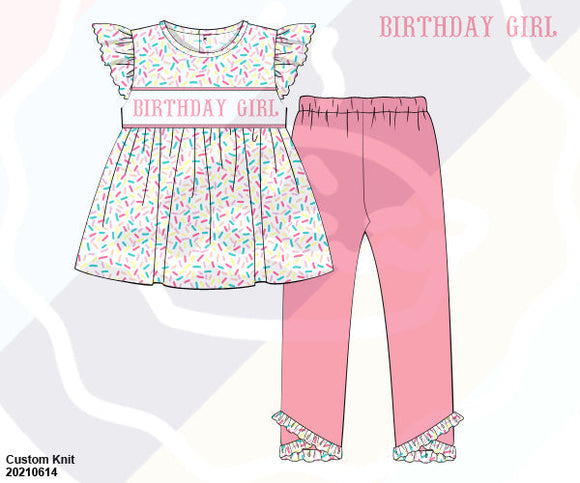 RTS - Birthday Girl Pant Set