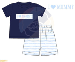 RTS - I LOVE MOMMY Boy's Set